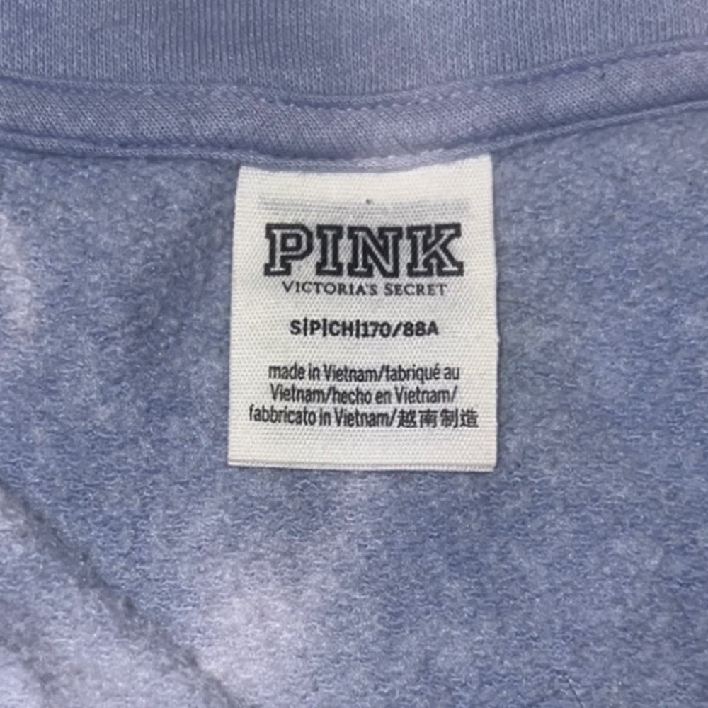 PINK Victoria Secret half zip sweater sweatshirt pullover small tie dye - Picture 11 of 11